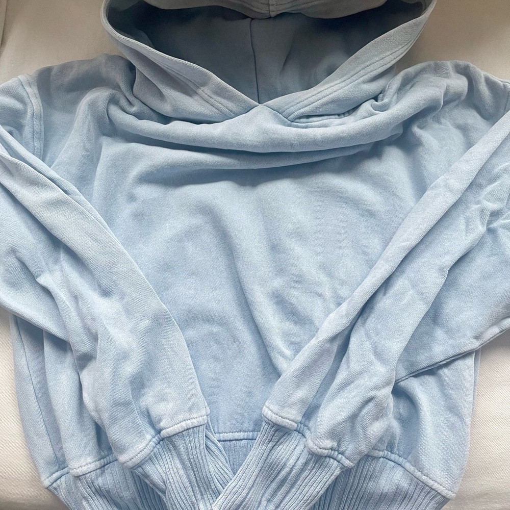 Aerie Light Blue Cowl Neck Sweater